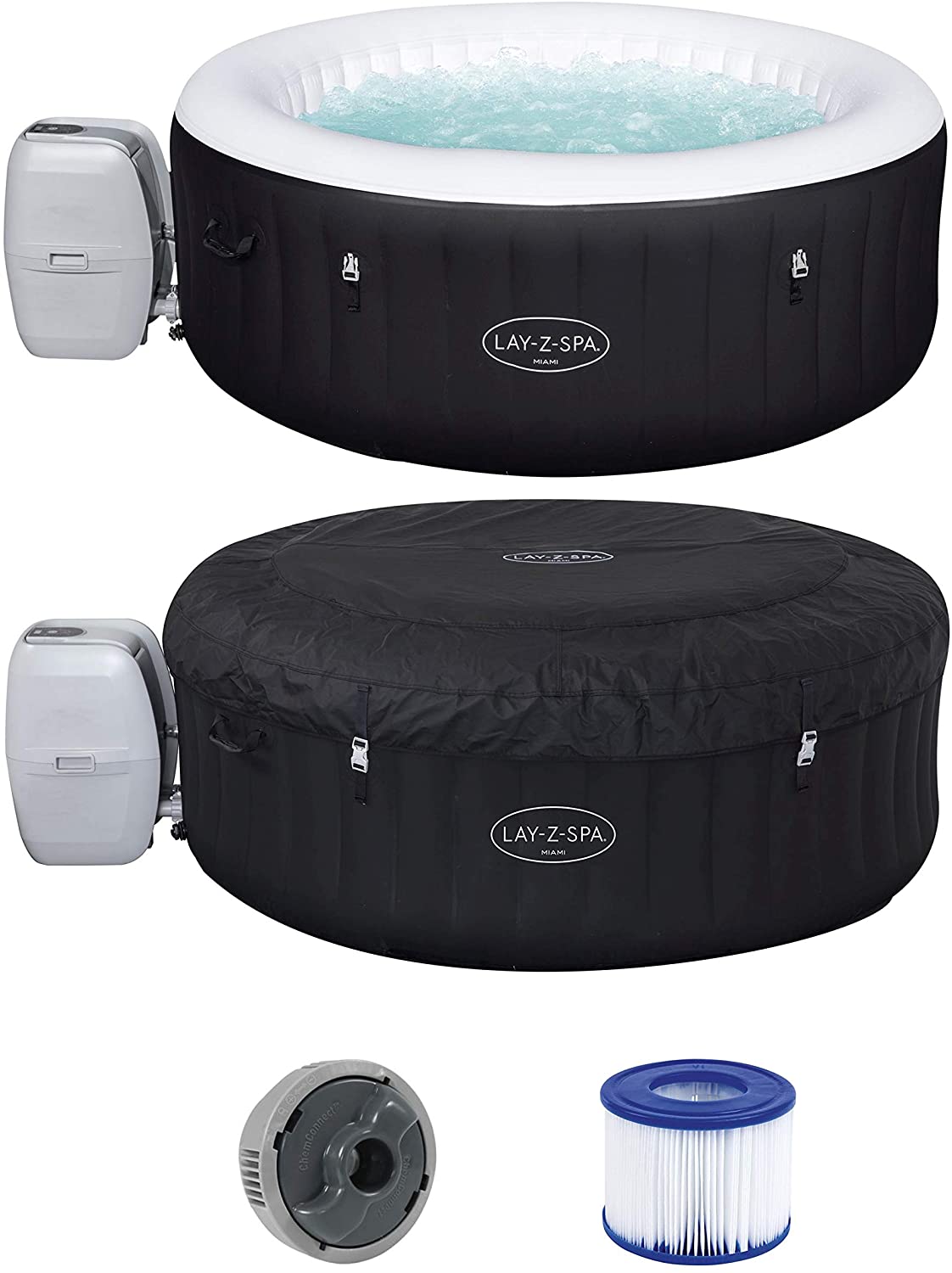 Jacuzzi spa inflable redondo miami 4 personas Jacuzzis Hinchables